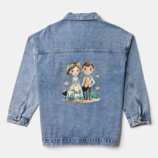Ehe - Aquarellmärchen Jeansjacke