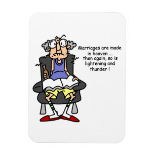 Ehe, Blitz, Donner-Spaß Magnet