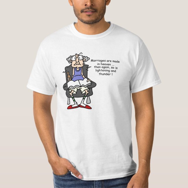 Ehe, Blitz, Donner-Spaß T-Shirt (Vorderseite)