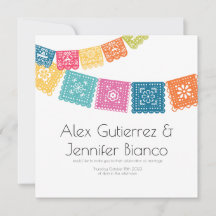 Ehe - Boda - Hochzeit Papel Picado