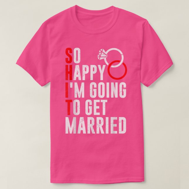 Ehe Braut und Bräutigam T-Shirt (Design vorne)