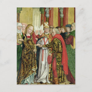 Ehe der Jungfrau, aus dem Dom Altar, 1499 Postkarte