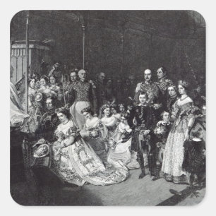Ehe der Prinzessin Royal Quadratischer Aufkleber