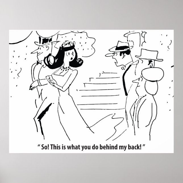 Ehe hinter seinem Rücken, humorvoll Poster (Vorne)