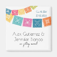 Ehe - Hochzeit Papel Picado Save the Date