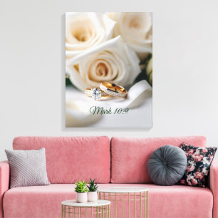 Ehe - Premium Leinwand mit Rahmen (Glanz)