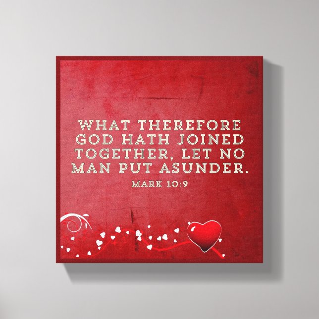 Ehe - Premium Wrapped Canvas (Glanz) Leinwanddruck (Vorderseite)