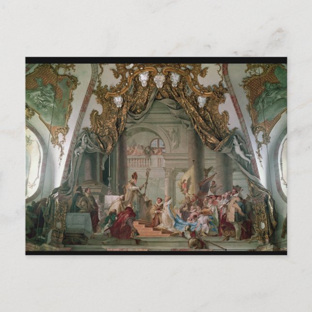 Ehe von Frederick I Barbarossa Postkarte (Vorderseite)