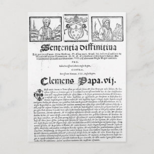 Ehe von Heinrich VIII. und Catherine von Aragon Postkarte