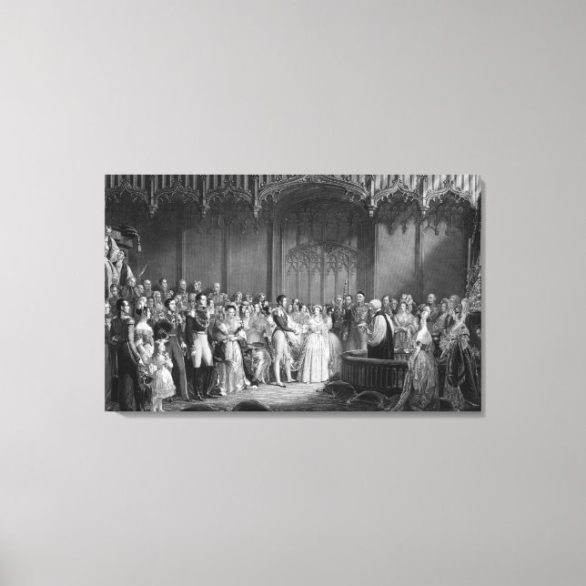 Ehe von Königin Victoria und Prinz Albert Leinwanddruck (Vorderseite)