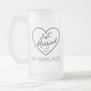 Ehe vor 50 Jahren III Mattglas Bierglas