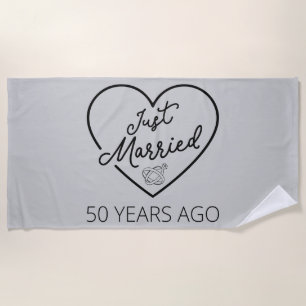 Ehe vor 50 Jahren III Strandtuch