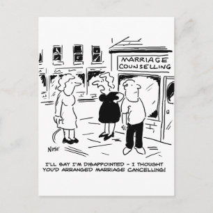 Eheberatung, nicht Abschaffung Postkarte