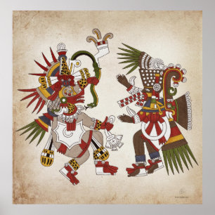 Ehecatl & Tezcatlipoca Poster