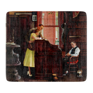 Ehefähigkeitszeugnis durch Norman Rockwell Schneidebrett