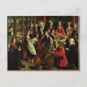 Ehefest in Cana, c.1500-03 Postkarte