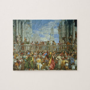 Ehefest in Cana, c.1562 (Öl auf Leinwand) Puzzle