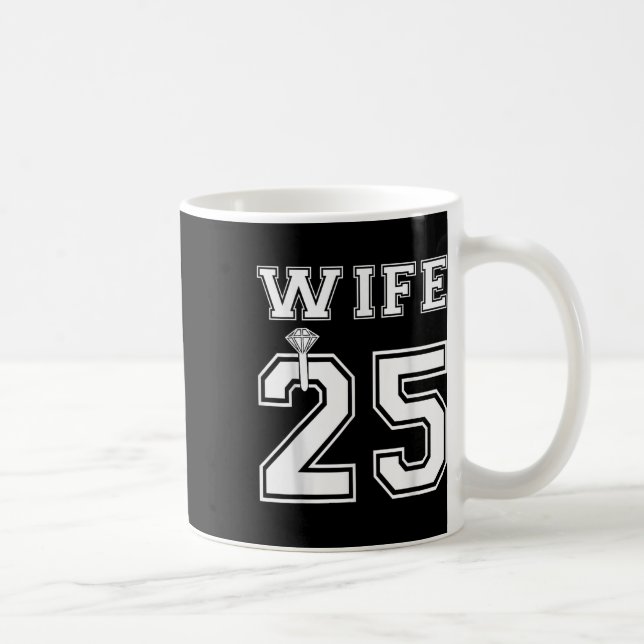 Ehefrau 2025 Ehemann Matching Engagement Party Hon Kaffeetasse (Rechts)