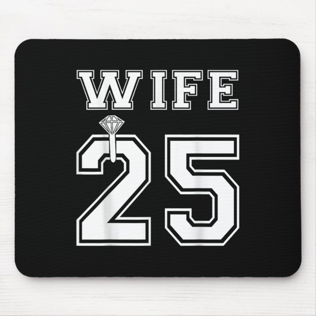 Ehefrau 2025 Ehemann Matching Engagement Party Hon Mousepad (Vorne)