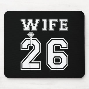 Ehefrau 2026 Ehemann passend Verlobungsfeier Mousepad
