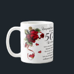 Ehefrau-50. Geburtstags-Geschenk-Tasse Kaffeetasse<br><div class="desc">Ehefrau-50. Geburtstags-Geschenk-Tasse,  mit dank moonbeam1212</div>