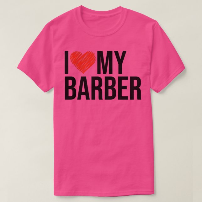 Ehefrau Barber Geschenke für sie T-Shirt (Design vorne)