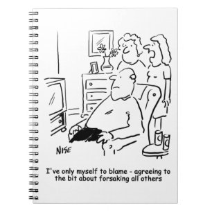 Ehefrau bedauert ihre Eheversprechen Notizblock