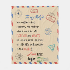 Ehefrau Blanket Design Hochzeitsgeschenk Fleecedecke