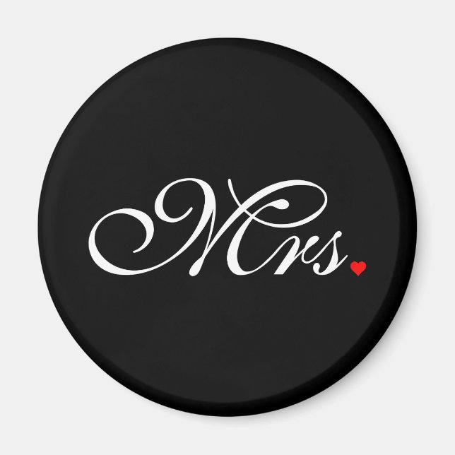 Ehefrau Bride Seiner Frau, die sich neu ernähren m Magnet (Vorne)