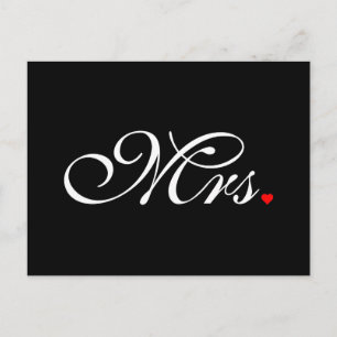 Ehefrau Bride Seiner Frau, die sich neu ernähren m Postkarte