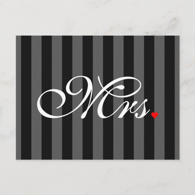 Ehefrau Bride Seiner Frau, die sich neu ernähren m Postkarte (Vorderseite)