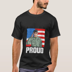 Ehefrau der amerikanischen Flag Proud Army Salute T-Shirt
