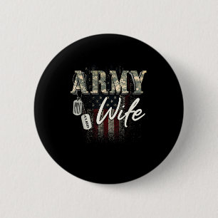 Ehefrau der amerikanischen Veteranen der Armee Button