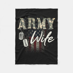 Ehefrau der amerikanischen Veteranen der Armee Fleecedecke