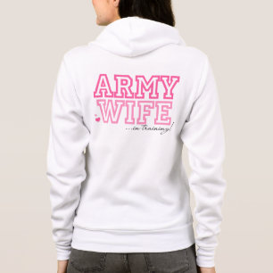 Ehefrau der Armee im Ausbildungsbereich Hoodie