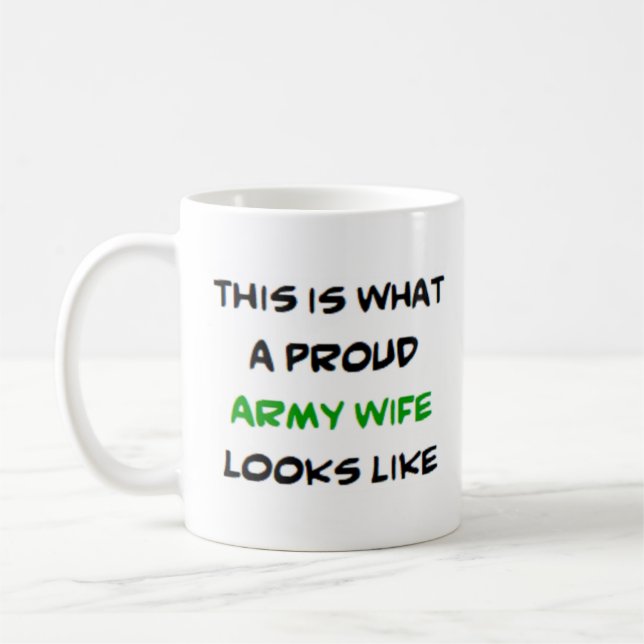Ehefrau der Armee Kaffeetasse (Links)