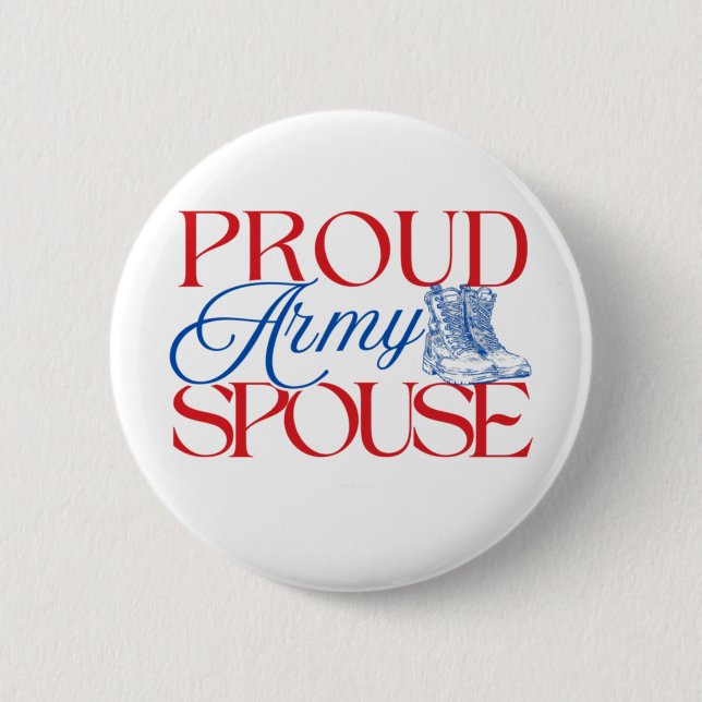 Ehefrau der Armee - U.S. Ehefrau der Armee Ehemann Button (Vorderseite)