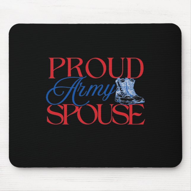 Ehefrau der Armee - U.S. Ehefrau der Armee Ehemann Mousepad (Vorne)