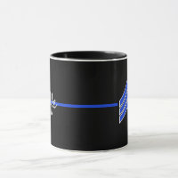 Ehefrau der dünnen blauen Linie LEO mit Rank Strip