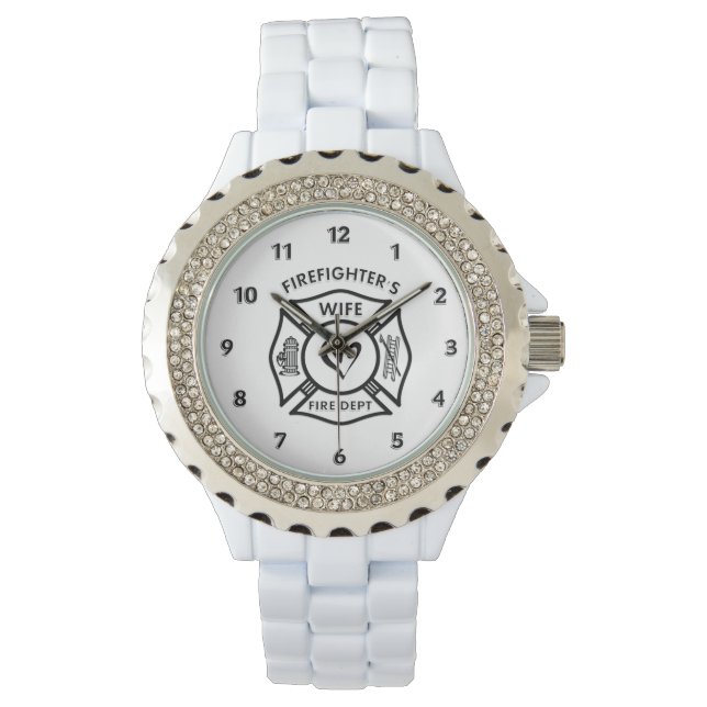 Ehefrau der Feuerwehrmänner Armbanduhr (Vorderseite)