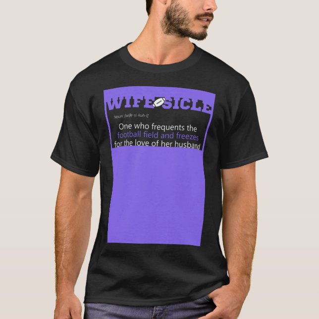 Ehefrau der Fußball-Wettkampfdefinition T-Shirt (Vorderseite)