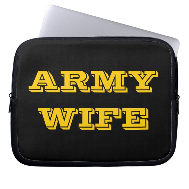 Ehefrau der Laptop Sleeve Army (Vorderseite)