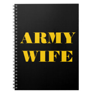 Ehefrau der Notebookarmee Notizblock