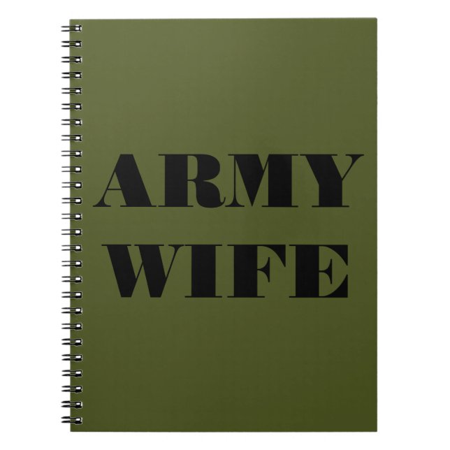 Ehefrau der Notebookarmee Notizblock (Vorderseite)