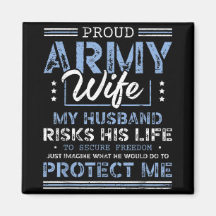 Ehefrau der Proud Army Husband Securing Freedom So Magnet
