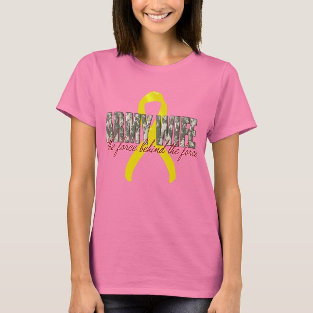 Ehefrau der Streitkräfte T-Shirt (Vorderseite)