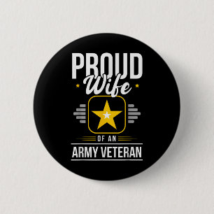 Ehefrau der Veteranen-Ehefrau stolz Ehefrau eines Button
