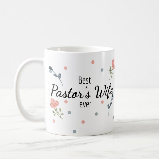 Ehefrau des besten Pastors je Tasse (Links)