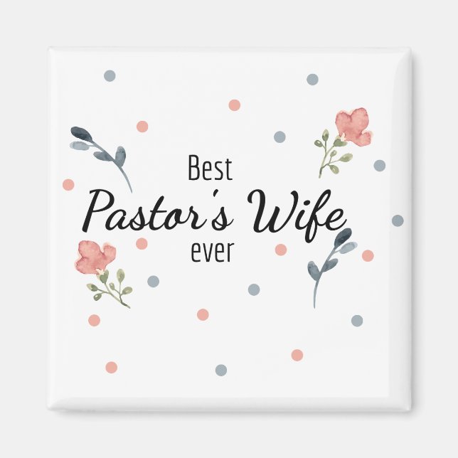 Ehefrau des besten Pastors Magnet (Vorne)