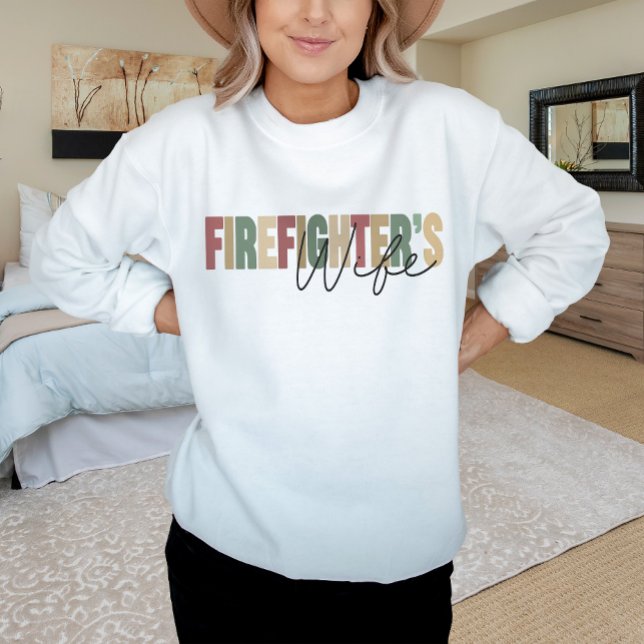 Ehefrau des Feuerwehrmanns Sweatshirt (Von Creator hochgeladen)